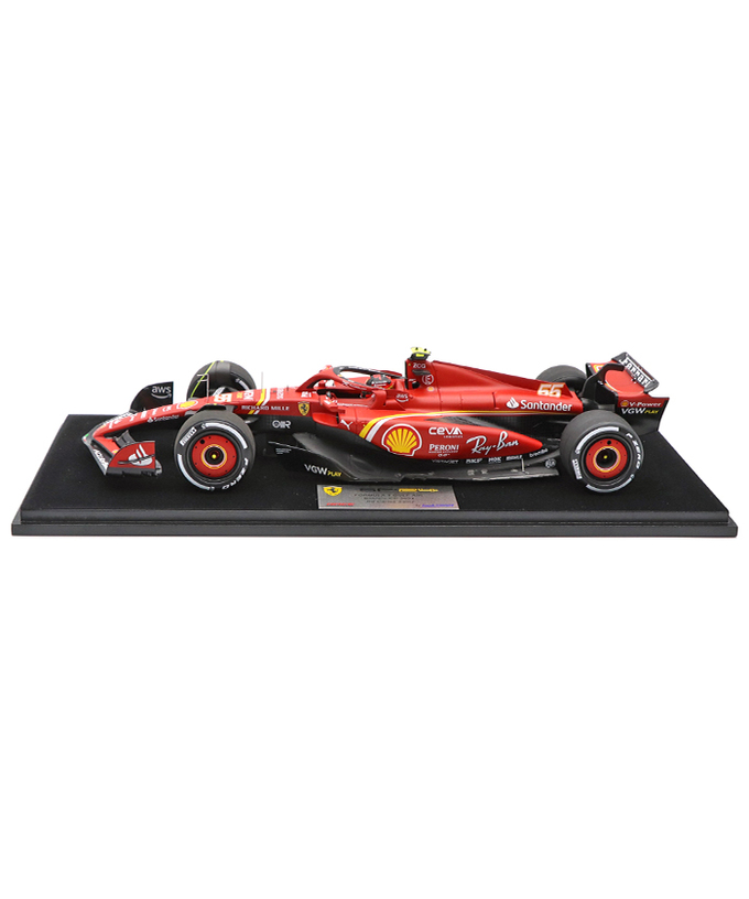 ルックスマート 1/18スケール フェラーリ SF24 カルロス・サインツ 2024年 バーレーンGP/24f1m拡大画像