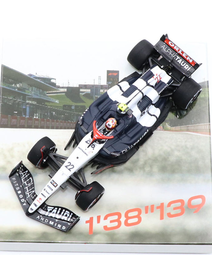 F1速報 別注 スパーク 1/43スケール  スクーデリア アルファタウリ AT04 角田裕毅 2023年 アメリカGP 『The First Fastest Lap』/23f1m拡大画像