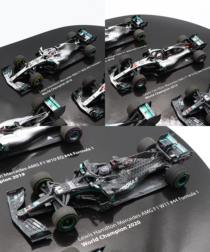 CKモデルカーズ 別注 ミニチャンプス 1/43スケール ルイス・ハミルトン ７タイム F1 ワールドチャンピオン記念 セット拡大画像