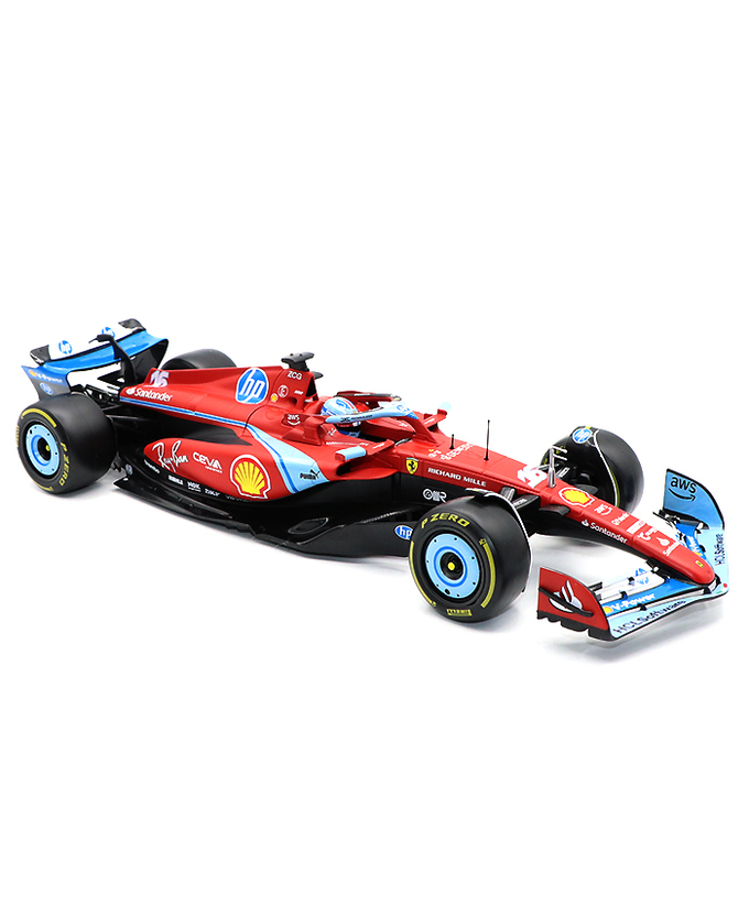 ブラゴ 1/18スケール フェラーリ SF24 シャルル・ルクレール 2024年 マイアミGP  /24f1m拡大画像