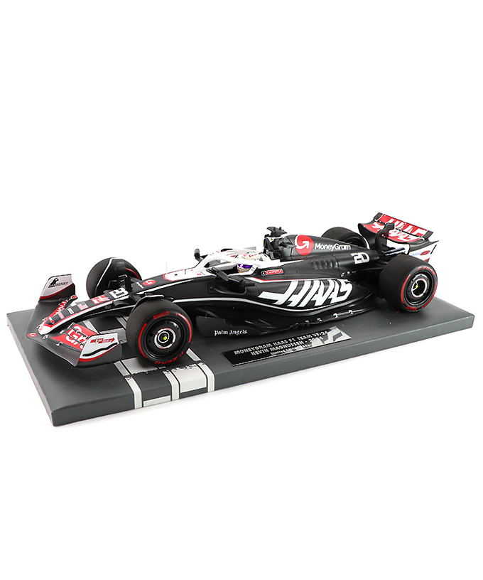 ミニチャンプス 1/18スケール マネーグラム ハース F1 チーム VF-24 ケビン・マグヌッセン 2024年 /24f1m拡大画像