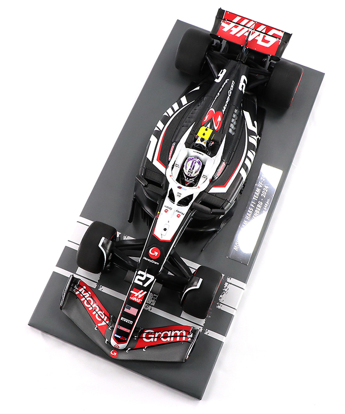 ミニチャンプス 1/18スケール マネーグラム ハース F1 チーム VF-24 ニコ・ヒュルケンベルグ 2024年 /24f1m拡大画像