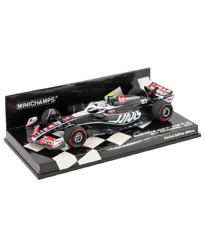 ミニチャンプス 1/43スケール マネーグラム ハース F1 チーム VF-24 ニコ・ヒュルケンベルグ 2024年 /24f1m拡大画像