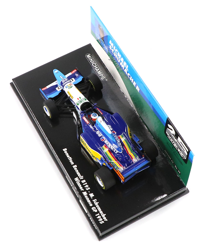 ミニチャンプス 1/43スケール ベネトン ルノー B195 ミハエル・シューマッハー 1995年 モナコGP 優勝拡大画像