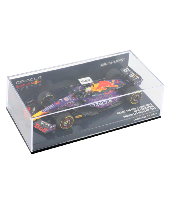 ミニチャンプス 1/43スケール オラクル レッドブル レーシング ホンダ RB19 マックス・フェルスタッペン 2023年 ラスベガスGP 優勝拡大画像