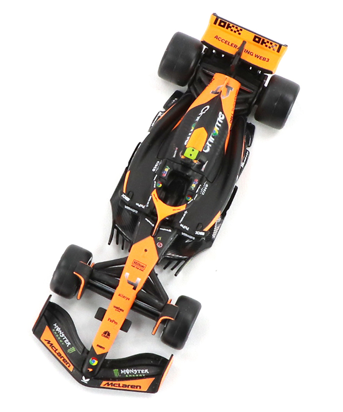 ブラゴ 1/43スケール マクラーレン F1 チーム MCL38 ランド・ノリス 2024年 マイアミGP 優勝 /24f1m拡大画像