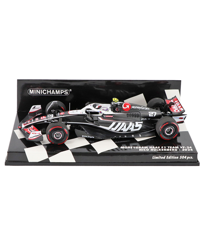 ミニチャンプス 1/43スケール マネーグラム ハース F1 チーム VF-24 ニコ・ヒュルケンベルグ 2024年 /24f1m拡大画像