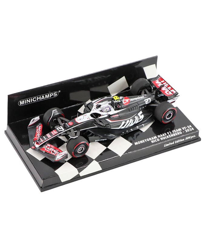 ミニチャンプス 1/43スケール マネーグラム ハース F1 チーム VF-24 ニコ・ヒュルケンベルグ 2024年 /24f1m拡大画像