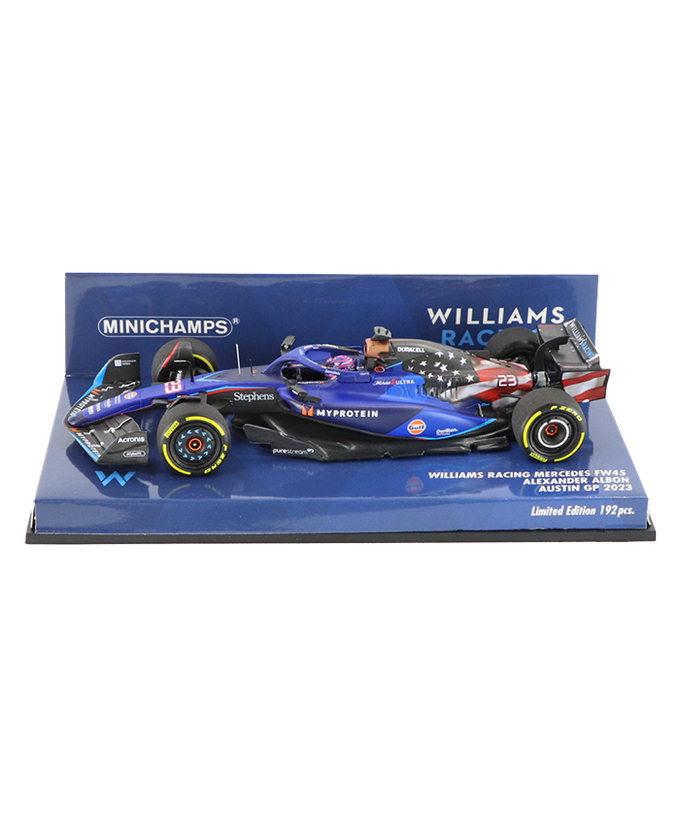 ミニチャンプス 1/43スケール ウィリアムズ レーシング FW45 アレクサンダー・アルボン 2023年 オースティンGP拡大画像