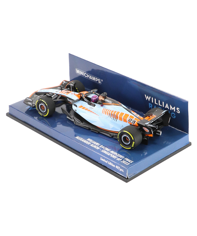 ミニチャンプス 1/43スケール ウィリアムズ レーシング FW45 アレクサンダー・アルボン 2023年 シンガポールGP拡大画像