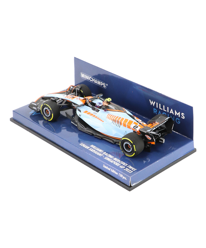 ミニチャンプス 1/43スケール ウィリアムズ レーシング FW45 ローガン・サージェント 2023年 シンガポールGP拡大画像