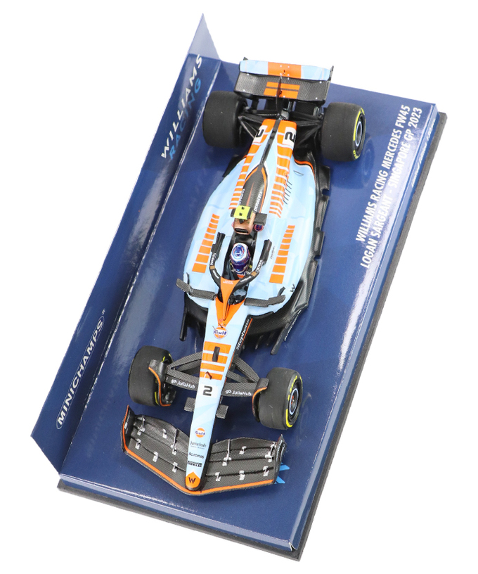 ミニチャンプス 1/43スケール ウィリアムズ レーシング FW45 ローガン・サージェント 2023年 シンガポールGP拡大画像