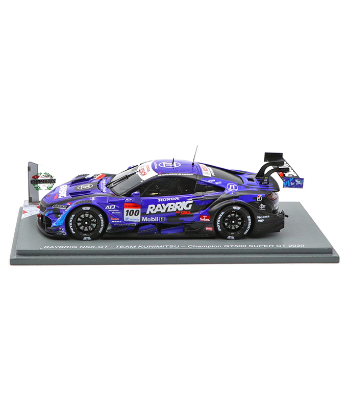 スパーク 1/43スケール レイブリック NSX-GT チームクニミツ No.100 山本尚貴 / 牧野任祐 2020年 スーパーGT GT500 チャンピオンボード付き拡大画像