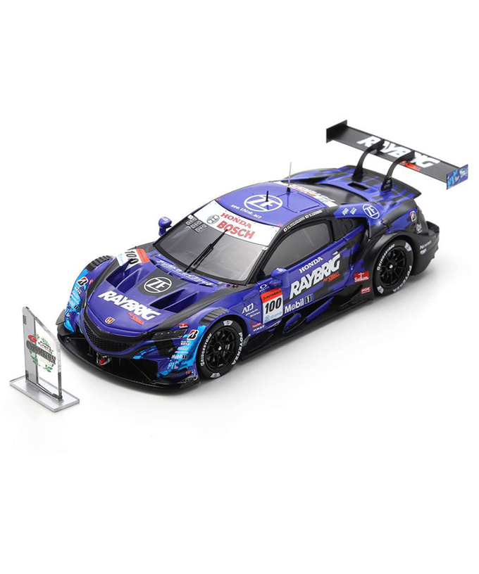 スパーク 1/43スケール レイブリック NSX-GT チームクニミツ No.100 山本尚貴 / 牧野任祐 2020年 スーパーGT GT500 チャンピオンボード付き拡大画像