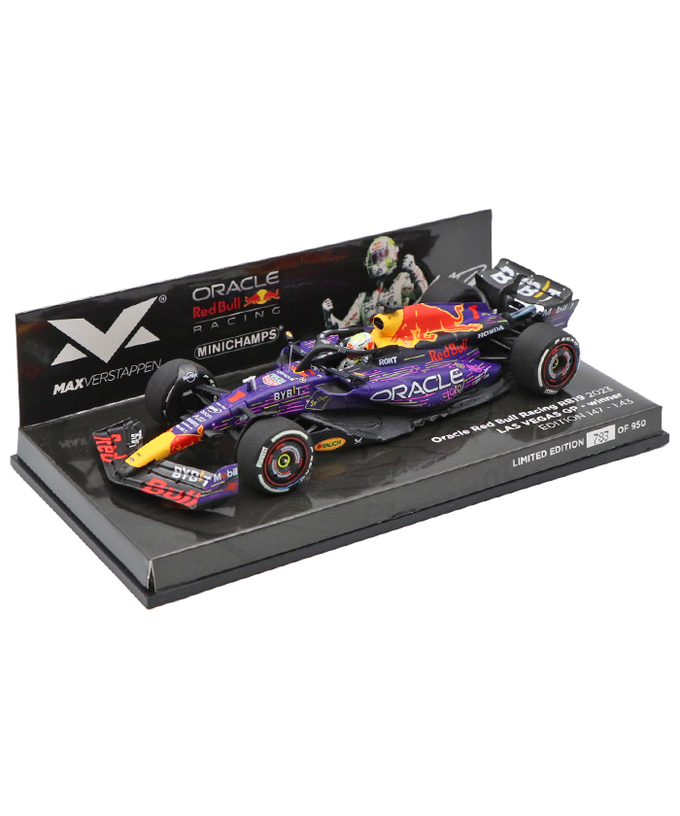 フェルスタッペン 別注 ミニチャンプス 1/43スケール オラクル レッドブル レーシング ホンダ RB19 マックス・フェルスタッペン 2023年 ラスベガスGP 優勝 /ARB/23f1m拡大画像