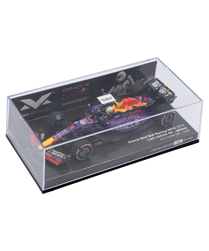 フェルスタッペン 別注 ミニチャンプス 1/43スケール オラクル レッドブル レーシング ホンダ RB19 マックス・フェルスタッペン 2023年 ラスベガスGP 優勝 /ARB/23f1m拡大画像