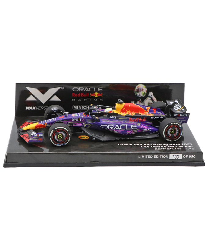 フェルスタッペン 別注 ミニチャンプス 1/43スケール オラクル レッドブル レーシング ホンダ RB19 マックス・フェルスタッペン 2023年 ラスベガスGP 優勝 /ARB/23f1m拡大画像