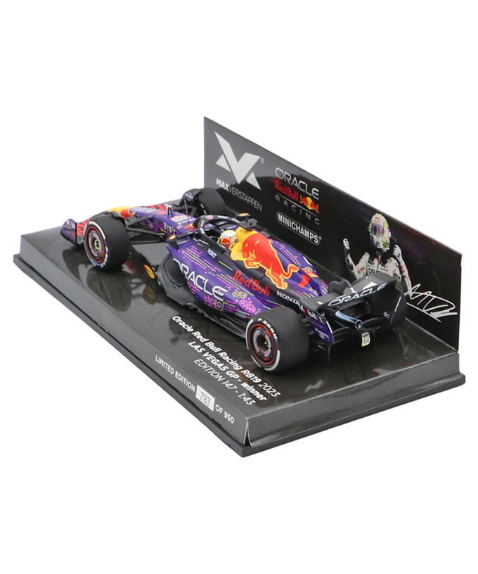 フェルスタッペン 別注 ミニチャンプス 1/43スケール オラクル レッドブル レーシング ホンダ RB19 マックス・フェルスタッペン 2023年 ラスベガスGP 優勝 /ARB/23f1m拡大画像