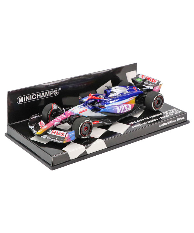 ミニチャンプス 1/43スケール VISA CASH APP RB F1 ホンダ VCARB 01 ダニエル・リカルド 2024年 マイアミGP /24f1m拡大画像