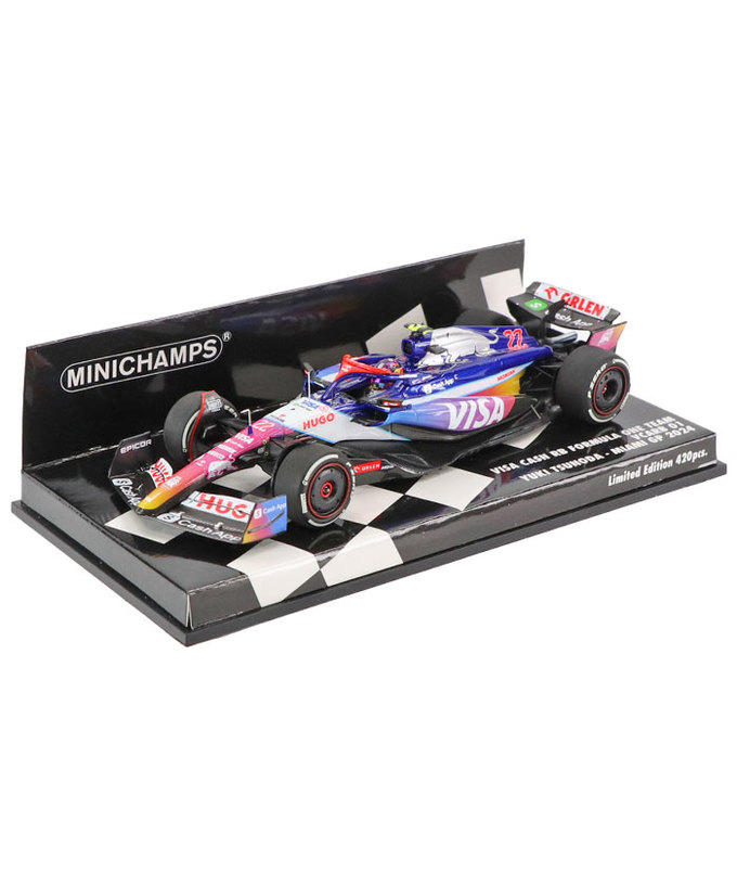 ミニチャンプス 1/43スケール VISA CASH APP RB F1 ホンダ VCARB 01 角田裕毅 2024年 マイアミGP /24f1m拡大画像