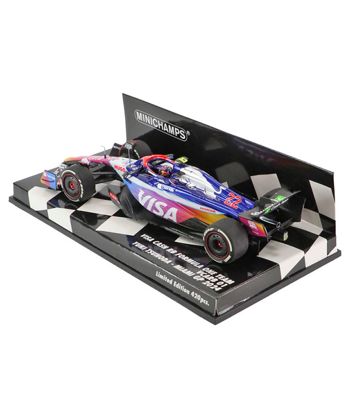 ミニチャンプス 1/43スケール VISA CASH APP RB F1 ホンダ VCARB 01 角田裕毅 2024年 マイアミGP /24f1m拡大画像