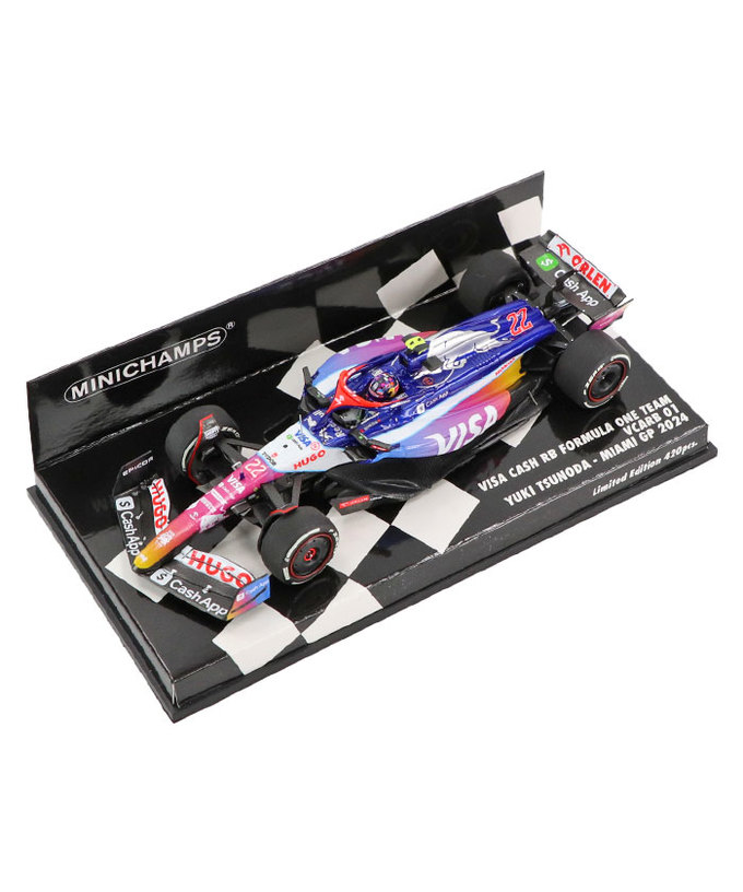 ミニチャンプス 1/43スケール VISA CASH APP RB F1 ホンダ VCARB 01 角田裕毅 2024年 マイアミGP /24f1m拡大画像