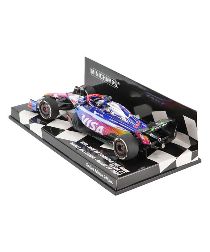 ミニチャンプス 1/43スケール VISA CASH APP RB F1 ホンダ VCARB 01 ダニエル・リカルド 2024年 マイアミGP /24f1m拡大画像