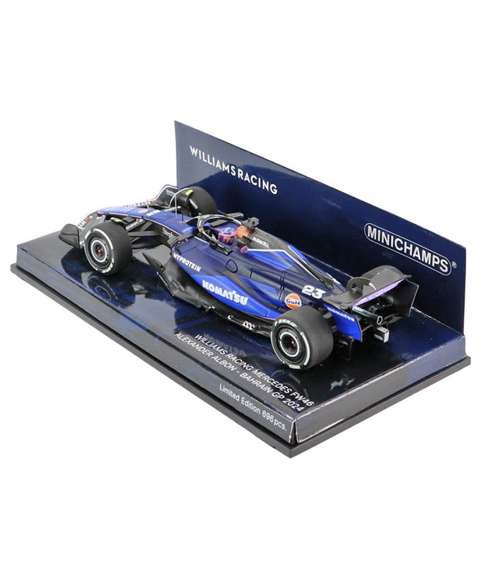 ミニチャンプス 1/43スケール ウィリアムズ レーシング FW46 アレクサンダー・アルボン 2024年 バーレーンGP /24f1m拡大画像