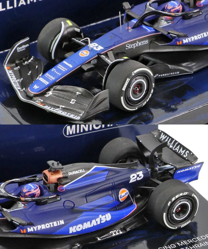 ミニチャンプス 1/43スケール ウィリアムズ レーシング FW46 アレクサンダー・アルボン 2024年 バーレーンGP /24f1m拡大画像