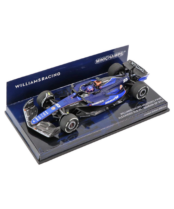 ミニチャンプス 1/43スケール ウィリアムズ レーシング FW46 アレクサンダー・アルボン 2024年 バーレーンGP /24f1m拡大画像