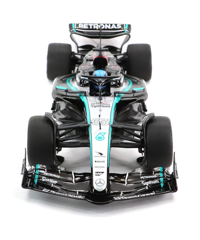 ミニチャンプス 1/18スケール メルセデス AMG ペトロナス F1 W15 E パフォーマンス ジョージ・ラッセル 2024年 /24f1m拡大画像