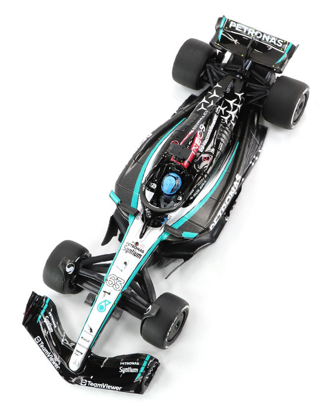 ミニチャンプス 1/18スケール メルセデス AMG ペトロナス F1 W15 E パフォーマンス ジョージ・ラッセル 2024年 /24f1m拡大画像