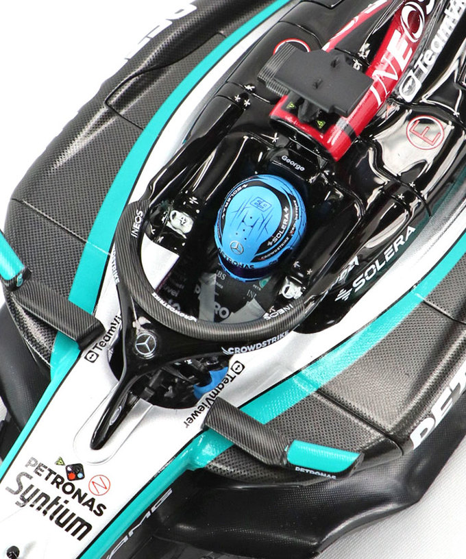 ミニチャンプス 1/18スケール メルセデス AMG ペトロナス F1 W15 E パフォーマンス ジョージ・ラッセル 2024年 /24f1m拡大画像