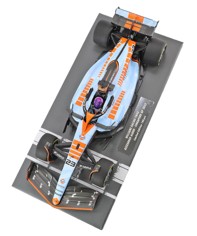 ミニチャンプス 1/18スケール ウィリアムズ レーシング FW45 アレクサンダー・アルボン 2023年 シンガポールGP拡大画像