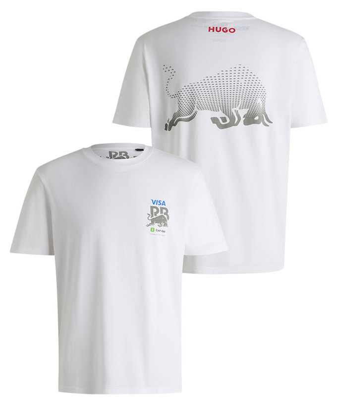 VISA CASH APP RB F1 チーム CORE FAN Tシャツ ホワイト 2025拡大画像