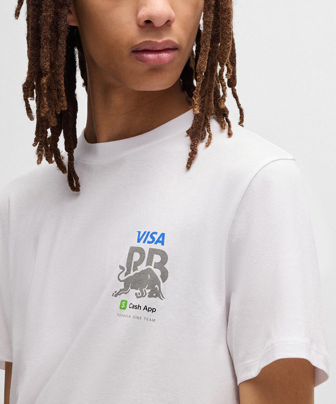 VISA CASH APP RB F1 チーム CORE FAN Tシャツ ホワイト 2025拡大画像