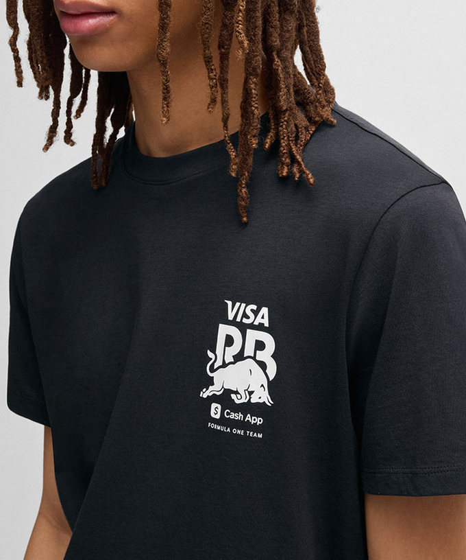 VISA CASH APP RB F1 チーム CORE FAN Tシャツ ブラック 2025拡大画像