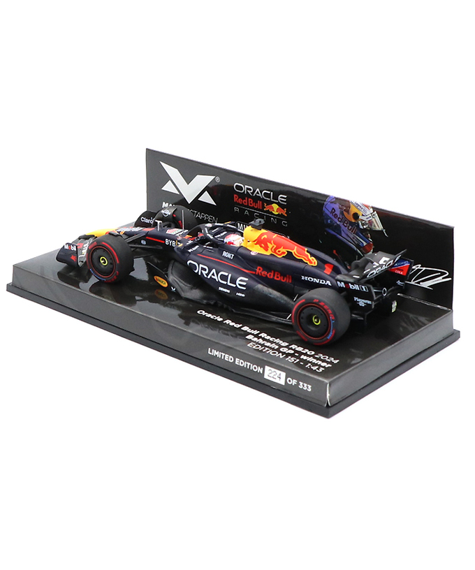 フェルスタッペン別注 ミニチャンプス 1/43スケール オラクル レッドブル レーシング ホンダ RB20 マックス・フェルスタッペン 2024年 バーレーンGP 優勝 /ARB/24f1m拡大画像