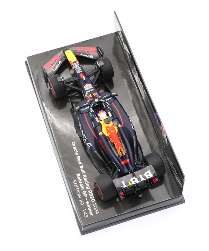 フェルスタッペン別注 ミニチャンプス 1/43スケール オラクル レッドブル レーシング ホンダ RB20 マックス・フェルスタッペン 2024年 バーレーンGP 優勝 /ARB/24f1m拡大画像