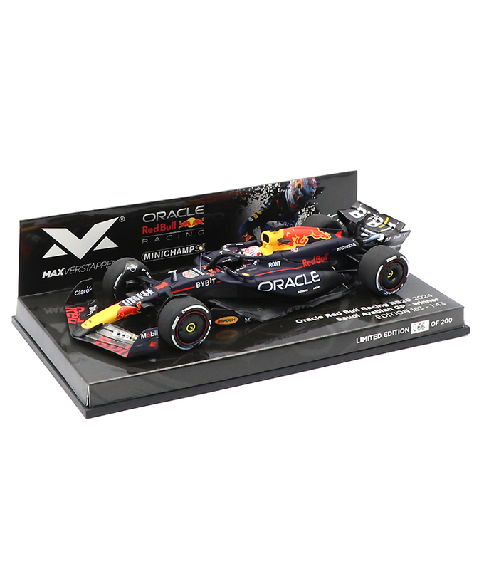 フェルスタッペン別注 ミニチャンプス 1/43スケール オラクル レッドブル レーシング ホンダ RB20 マックス・フェルスタッペン 2024年 サウジアラビアGP 優勝 /ARB/24f1m拡大画像