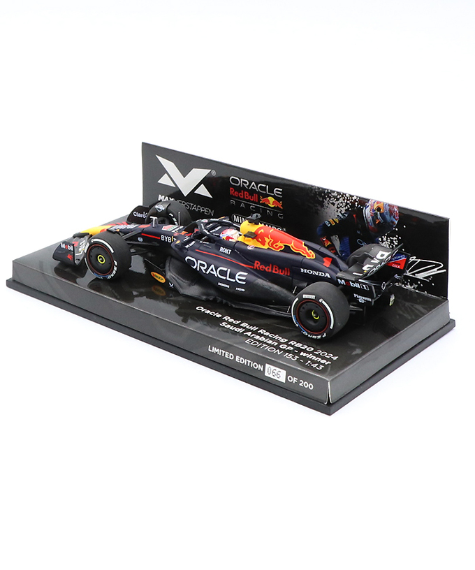 フェルスタッペン別注 ミニチャンプス 1/43スケール オラクル レッドブル レーシング ホンダ RB20 マックス・フェルスタッペン 2024年 サウジアラビアGP 優勝 /ARB/24f1m拡大画像