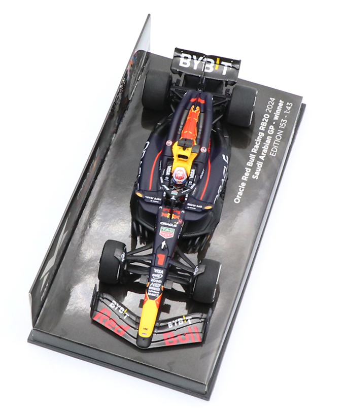 フェルスタッペン別注 ミニチャンプス 1/43スケール オラクル レッドブル レーシング ホンダ RB20 マックス・フェルスタッペン 2024年 サウジアラビアGP 優勝 /ARB/24f1m拡大画像