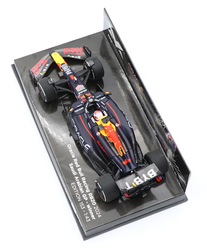 フェルスタッペン別注 ミニチャンプス 1/43スケール オラクル レッドブル レーシング ホンダ RB20 マックス・フェルスタッペン 2024年 サウジアラビアGP 優勝 /ARB/24f1m拡大画像