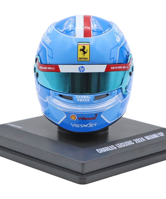 ルックスマート 1/5スケール シャルル・ルクレール フェラーリ 2024年 マイアミGP ヘルメット拡大画像