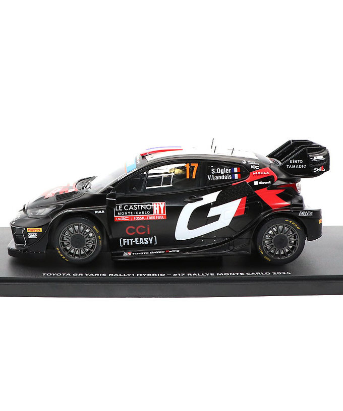 TGR別注 1/18スケール トヨタ GR ヤリス ラリー1 ハイブリッド TOYOTA GAZOO Racing WRT 17号車 セバスチャン・オジエ / ヴァンサン・ロンデ 2024年 WRC モンテカルロ ラリー  /TGR_WRC拡大画像