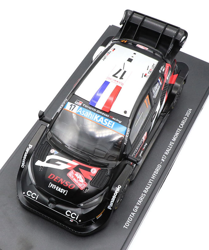 TGR別注 1/18スケール トヨタ GR ヤリス ラリー1 ハイブリッド TOYOTA GAZOO Racing WRT 17号車 セバスチャン・オジエ / ヴァンサン・ロンデ 2024年 WRC モンテカルロ ラリー  /TGR_WRC拡大画像