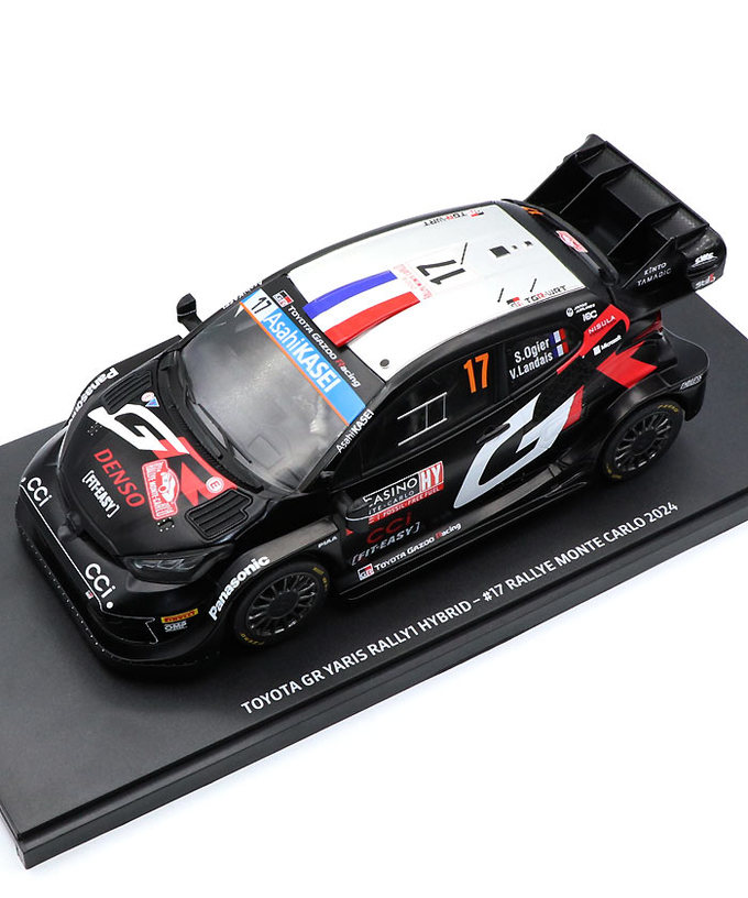 TGR別注 1/18スケール トヨタ GR ヤリス ラリー1 ハイブリッド TOYOTA GAZOO Racing WRT 17号車 セバスチャン・オジエ / ヴァンサン・ロンデ 2024年 WRC モンテカルロ ラリー  /TGR_WRC拡大画像