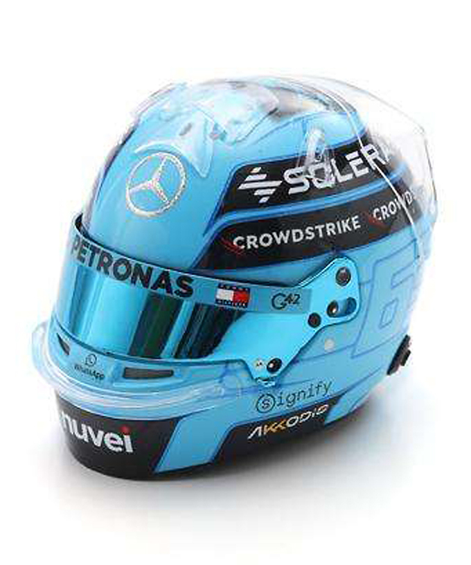 スパーク 1/5スケール ジョージ・ラッセル メルセデス 2024年 アブダビGP ヘルメット拡大画像