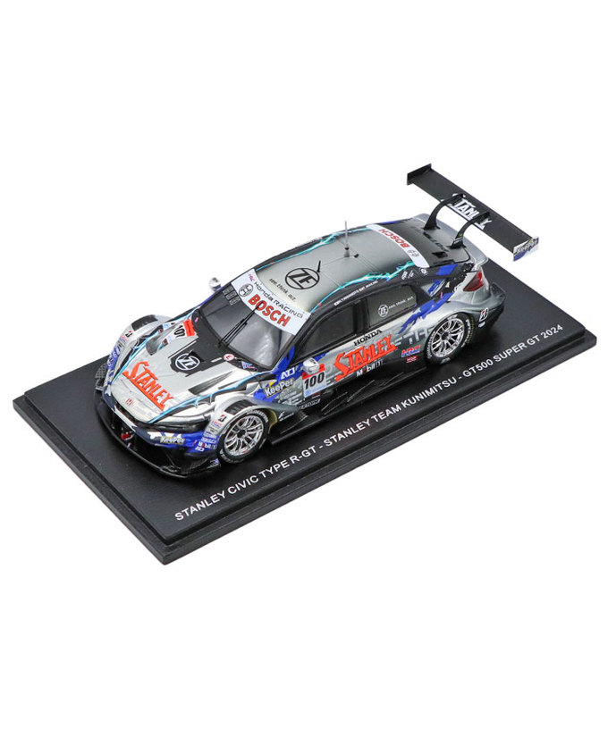 スパーク 1/43スケール スタンレー シビック TYPE R-GT No.100 TEAM KUNIMITSU GT500 スーパーGT 2024年 山本尚貴 / 牧野任祐拡大画像