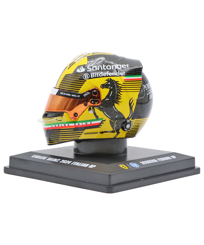 ルックスマート 1/5スケール カルロス・サインツ フェラーリ 2024年 イタリアGP ヘルメット拡大画像